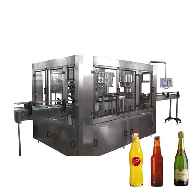 qualidade  Automatic 3in1 Beverage Bottle Filling Machine Water Bottle Filling Machine Glass Filling Machine For Glass Bottle Juice Production Line fábrica